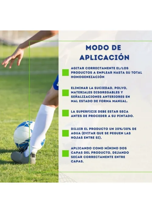 Pintura para Césped Natural de Campos de Fútbol Bricosalvaje Pintura para Césped Natural de Campos de Fútbol Bricosalvaje