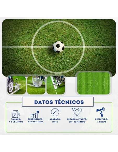 Pintura para Relvado Artificial de Campos de Futebol Bricosalvaje