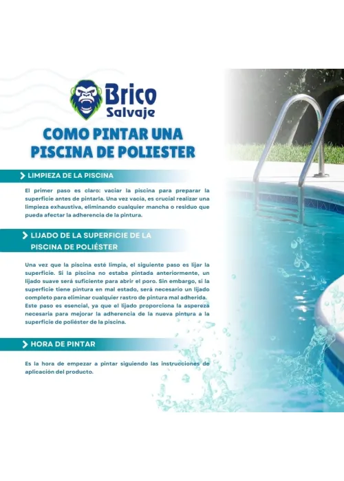 Tinta para Piscinas de Poliéster com...