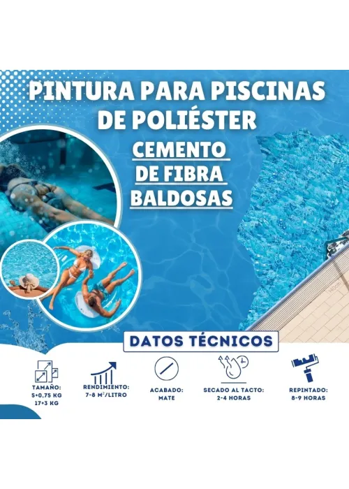 Pintura Para Piscinas de Poliéster Bricosalvaje Pintura Para Piscinas de Poliéster Bricosalvaje