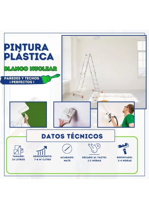 Pintura Plástica Blanco Nuclear Bricosalvaje