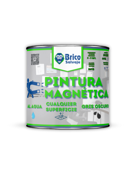 Pintura Magnética Multisuperficies Gris Mate Bricosalvaje