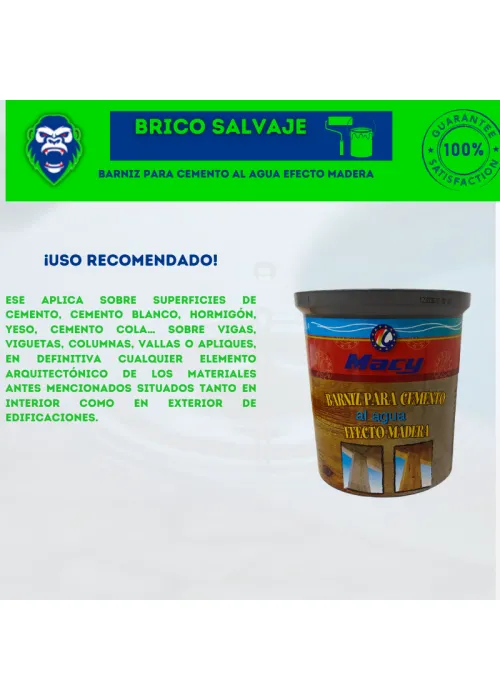 Barniz para Cemento al Agua Efecto...