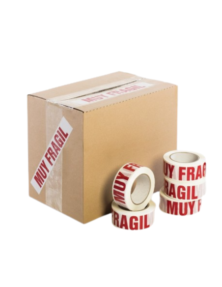 Precinto "MUY FRÁGIL" 48mm x 125m Pack de 6uds