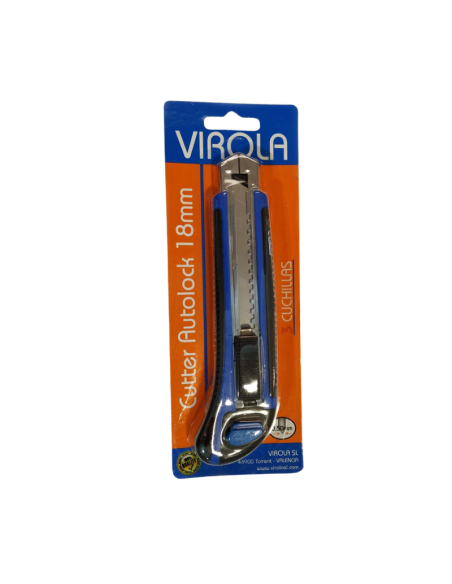 Cutter Auto-Lock con 3 cuchillas 18mm