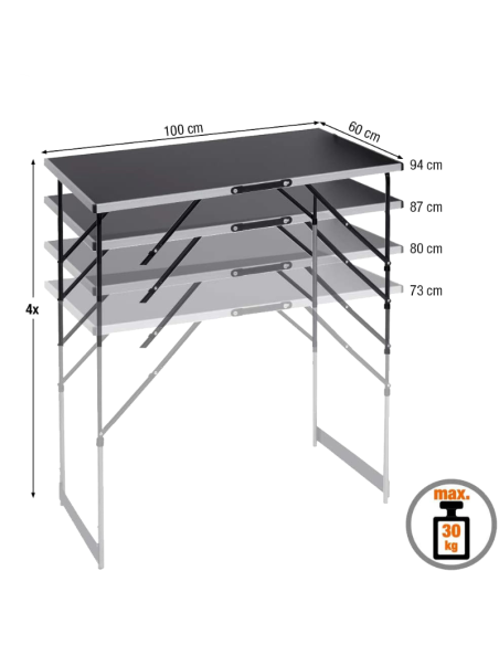 Mesa de Empapelar de Aluminio
