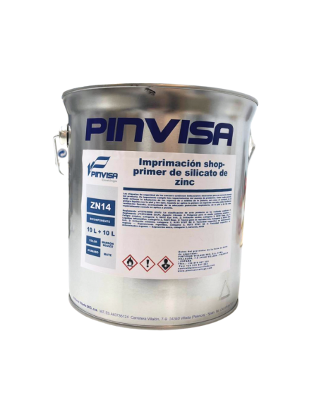 Imprimación Shop-Primer de Silicato de Zinc. (PINVISA)