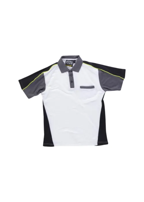 Polo Tricolor de Manga Corta Polo Tricolor de Manga Corta