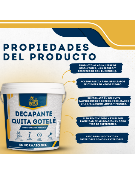 Éliminateur de Gouttelet BricoSalvaje Premium – Décapant de Peintures