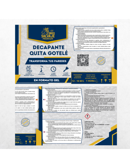 Éliminateur de Gouttelet BricoSalvaje Premium – Décapant de Peintures