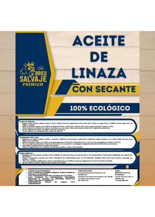 Aceite de Linaza para Madera con...