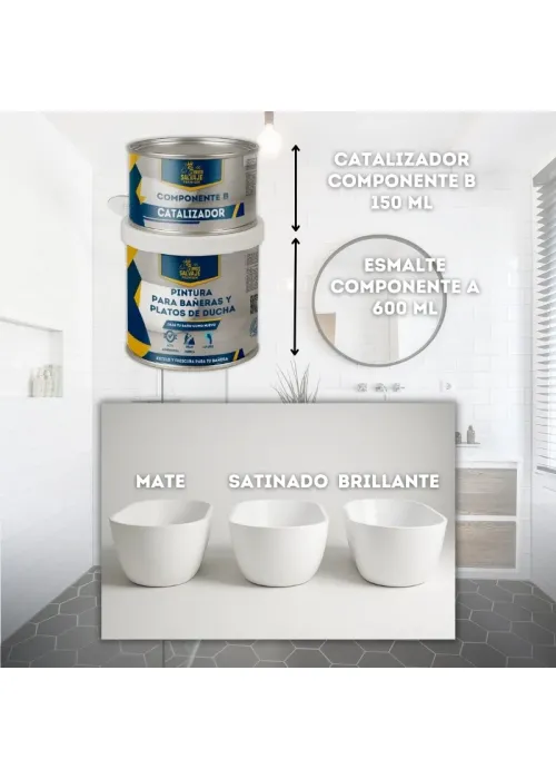 Pintura para Bañeras y Platos de...