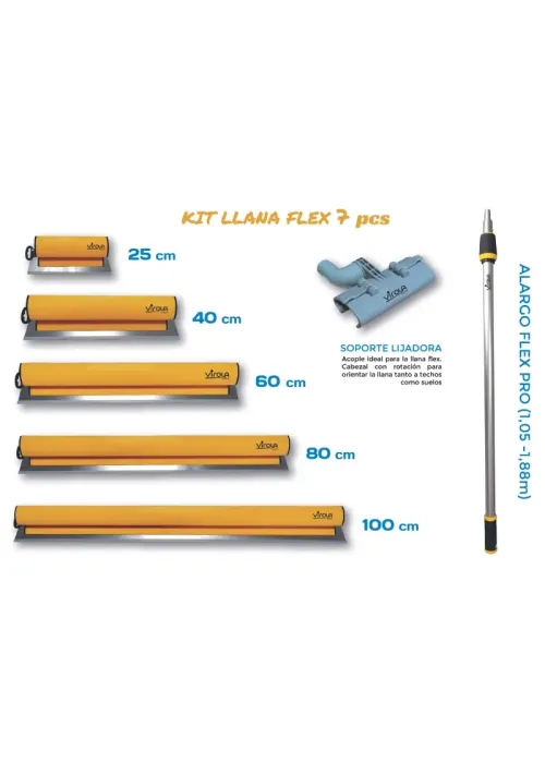 Kit Llanas FLEX Profesional 7 Piezas...