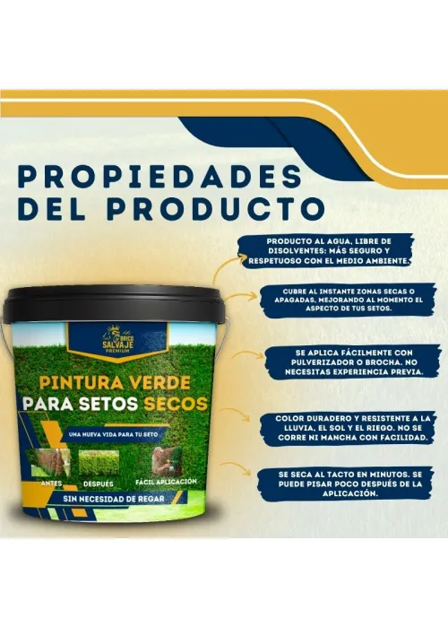 Tinta Verde para Arbustos Secos...