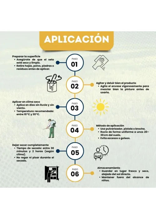 Tinta Verde para Arbustos Secos...