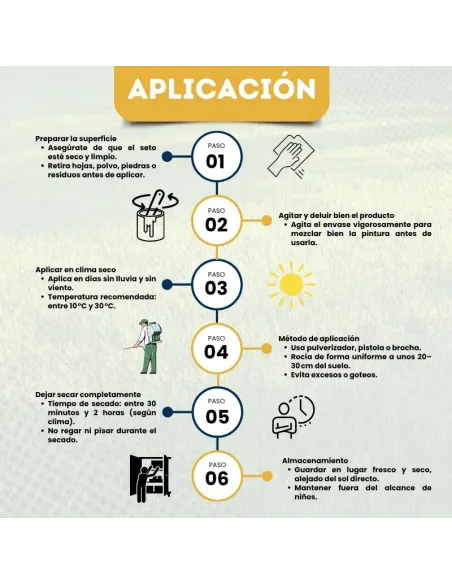 Tinta Verde para Arbustos Secos BricoSalvaje Premium – Cor Natural Instantânea, Resistente ao Sol e à Chuva
