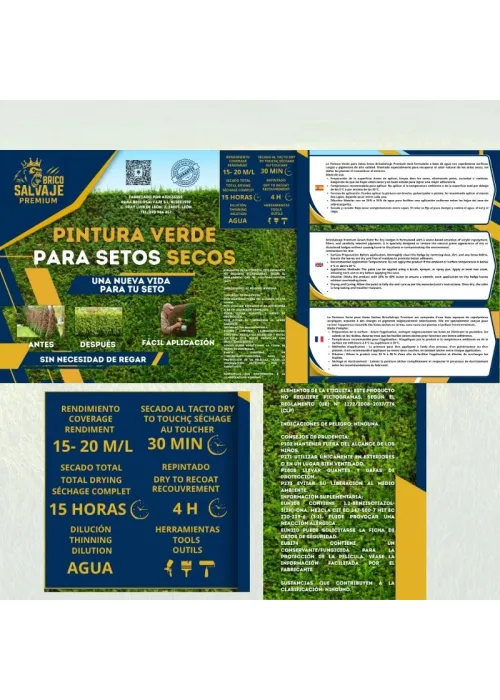 Tinta Verde para Arbustos Secos...