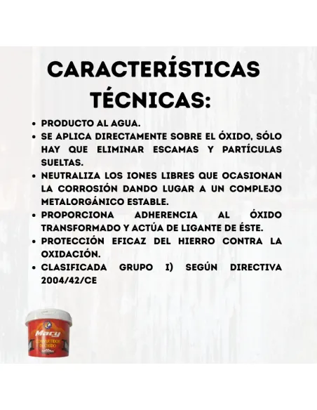 Convertidor de Óxido MACY | Imprimación Anticorrosiva