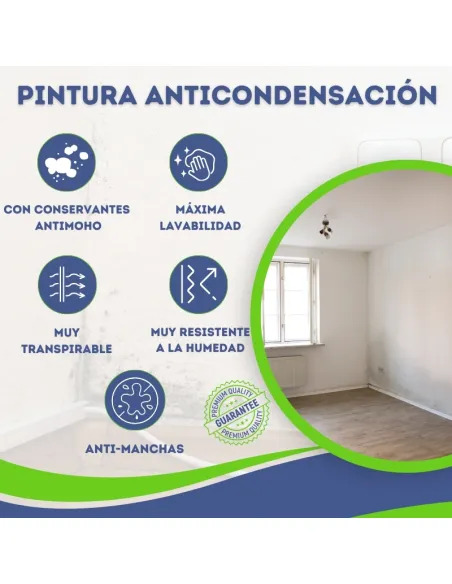 Peinture anti-condensation, anti-humidité, avec conservateurs anti-moisissures Bricosalvaje
