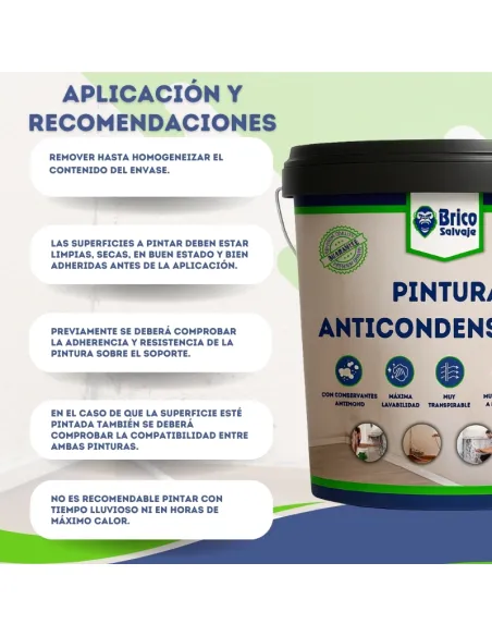 Pintura Anticondensación, aislante y antimoho Bricosalvaje