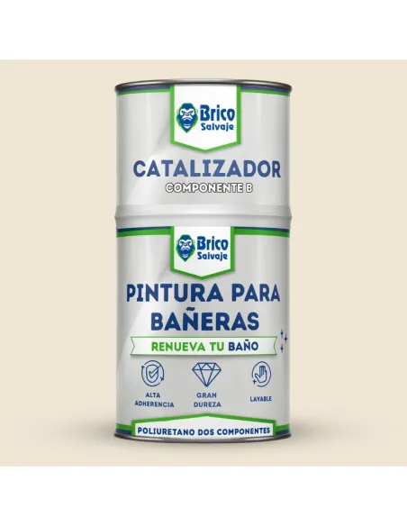 Tinta para Banheiras Brilhante 600ml + 150ml Bricosalvaje