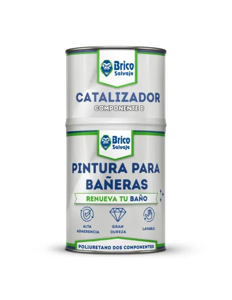 Tinta para Banheiras Fosca 600ml + 150ml Bricosalvaje