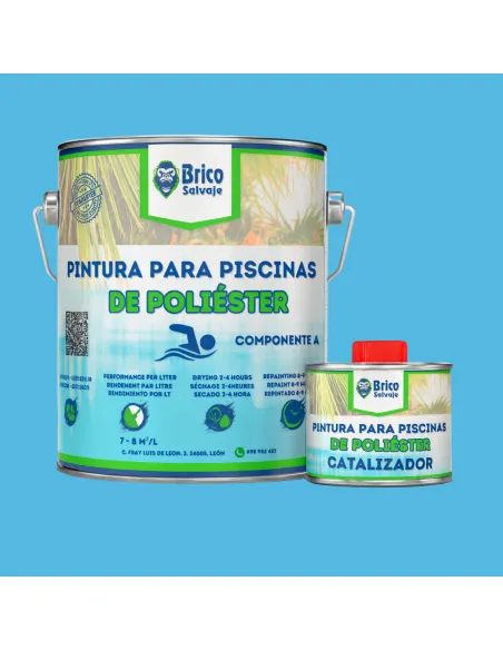 Pintura Para Piscinas de Poliéster Acabado Brillante Bricosalvaje