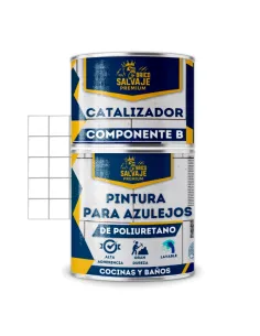 Pintura para Azulejos de Poliuretano SATINADO 600+150 ML... 2
