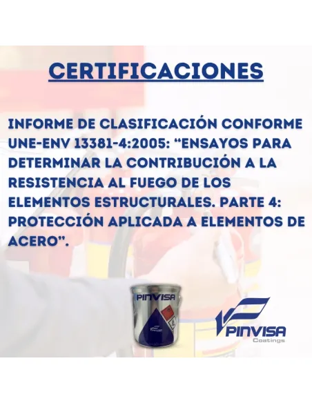 Pintura Intumescente Contra Incendios Resistente al Fuego RF30 | RF60 | RF90 | RF120