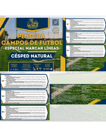 Pintura para Marcar Campos de Fútbol de Césped Natural