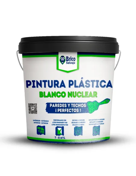 Pintura Plástica Blanco Nuclear 14 L Bricosalvaje