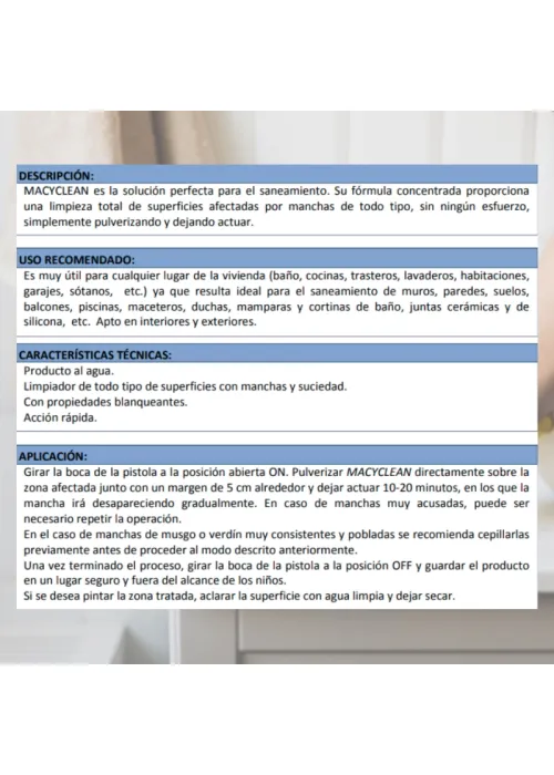 Limpiador de Moho y Manchas de... Limpiador de Moho y Manchas de...