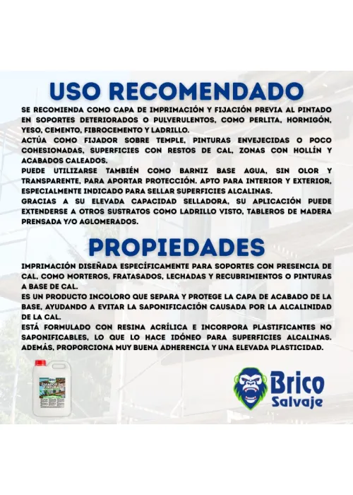 Fijador de Pinturas, Imprimación,...