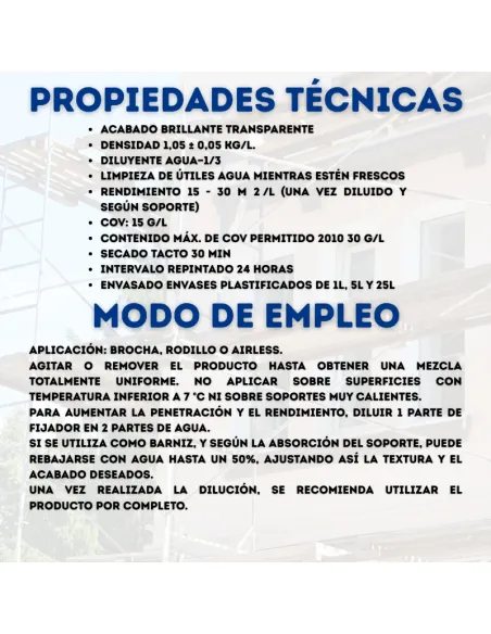 Fijador de Pinturas, Imprimación, Fondo, Exterior-Interior