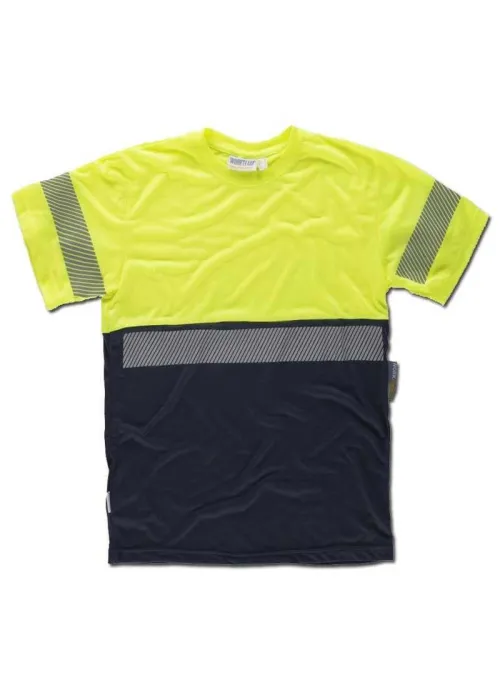 Camiseta de Trabajo Alta Visibilidad con Una Banda Reflectante Camiseta de Trabajo Alta Visibilidad con Una Banda Reflectante