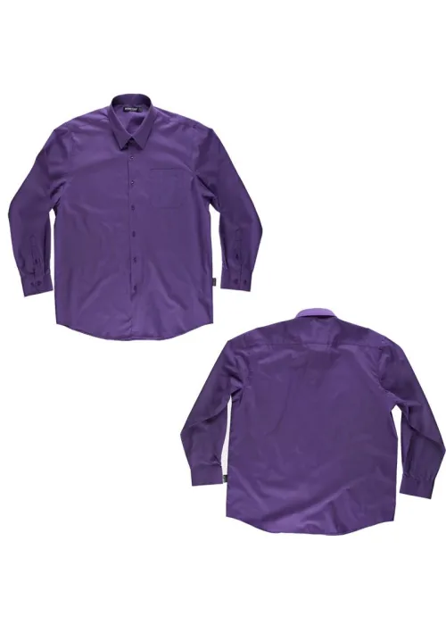 Camisa de Trabajo Básica de Manga Larga Camisa de Trabajo Básica de Manga Larga