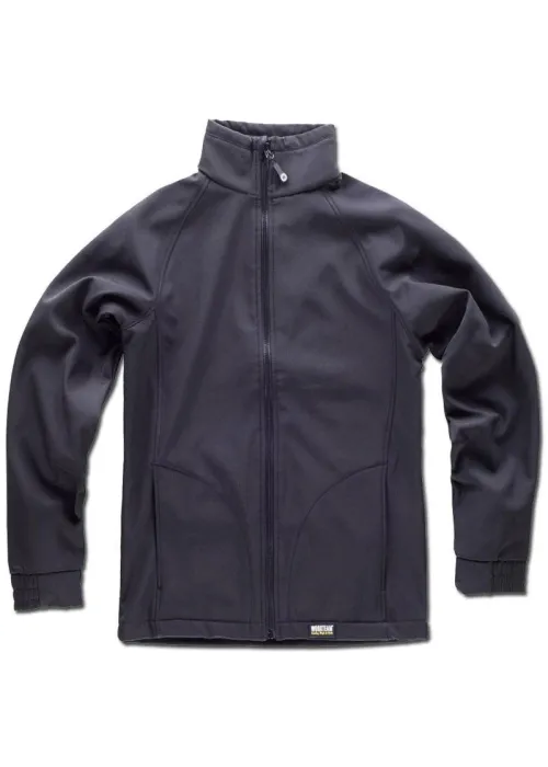 Cazadora forro polar con tejido Workshell negro/marino/rojo S9100