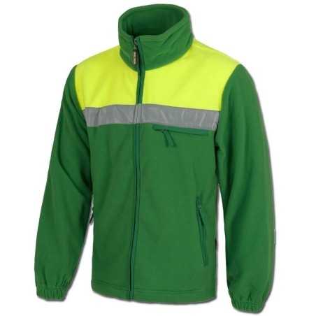 Chaqueta Forro Polar con Cintas Reflectantes