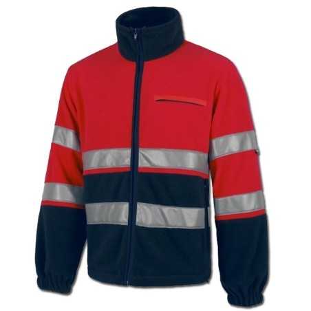 Chaqueta Forro Polar Bicolor Alta Visibilidad Clase 2