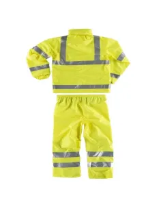 Traje Impermeable de Alta Visibilidad con Cintas Reflectantes 2