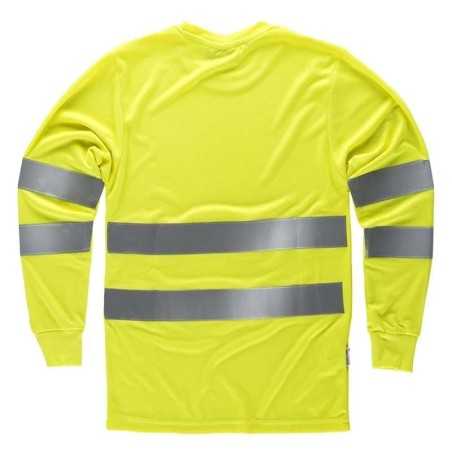 Camiseta Cuello Redondo Manga Larga con Certificado Alta Visibilidad