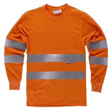 Camiseta Cuello Redondo Manga Larga con Certificado Alta Visibilidad