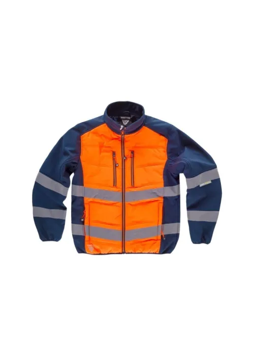 Cazadora reflectante Workshell con tejido acolchado Cazadora reflectante Workshell con tejido acolchado