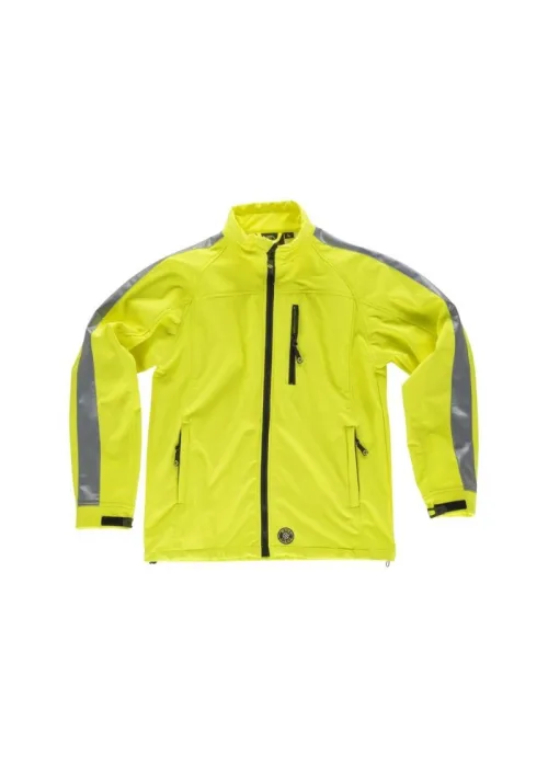 Chaqueta Reflectante de Alta Visibilidad con Tejido Workshell