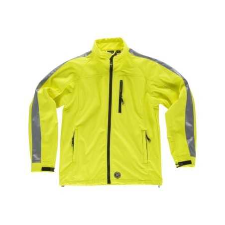 Chaqueta Reflectante de Alta Visibilidad con Tejido Workshell