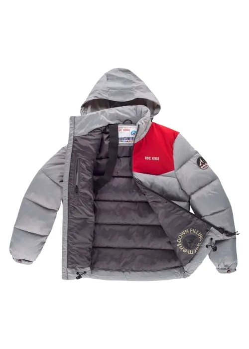 Parka con relleno de plumas y capucha