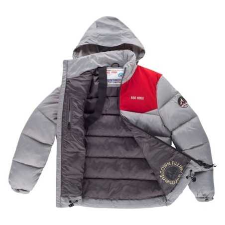 Parka con relleno de plumas y capucha