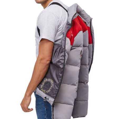 Parka con relleno de plumas y capucha