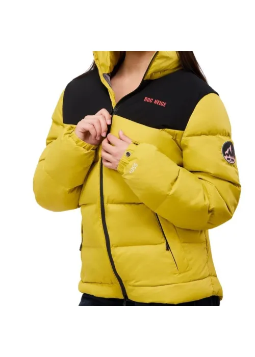 Parka para Mujer con Relleno de Plumas y Capucha
