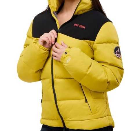 Parka para Mujer con Relleno de Plumas y Capucha